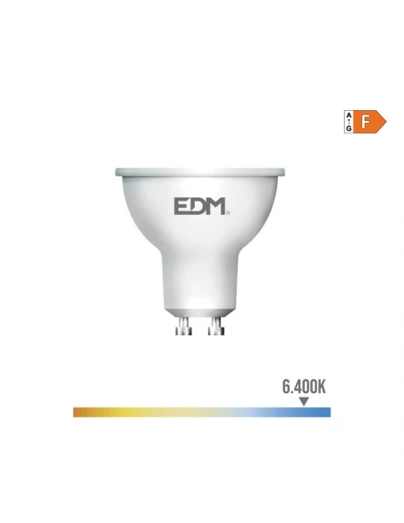 Ampoule Dichroïque Led Gu10 5w 450lm 6400k Lumière Froide Ø5x5,5cm Edm