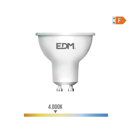 Ampoule Dichroïque Led Gu10 5w 450lm 4000k Lumière Du Jour Ø5x5,5cm Edm