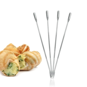 3 Set De 4 Brochettes Fruits De Mer Dimensions : 18cm (profondeur) Metaltex. Acier Inoxidable.