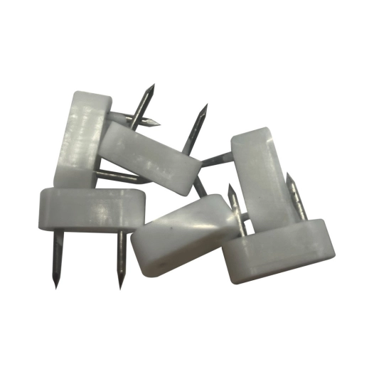 5 Pack 6 Unités Cabinet Stop 2 Points 7x18 Blanc Edm