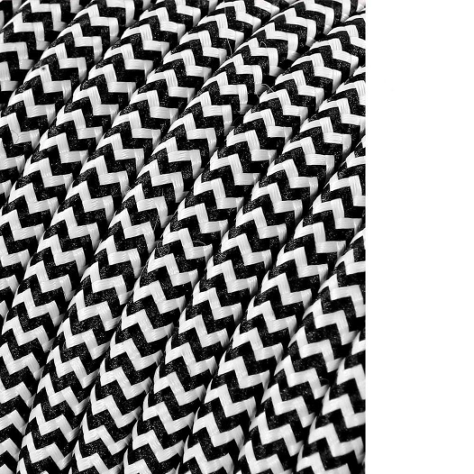 Cable Cordon Tubulaire 2x0.75mm Ragle Noir Et Blanc 25m Euro/M