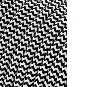 Cable Cordon Tubulaire 2x0.75mm Ragle Noir Et Blanc 25m Euro/M