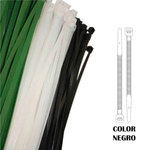 Colliers De Serrage Plastique Noir 150x3,5mm (SACHET 100 U.) Nylon De Haute Qualité