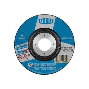 10 Disque De Meulage 27c Ø115x6x22,23 A30p-Bfb. Tyrolit