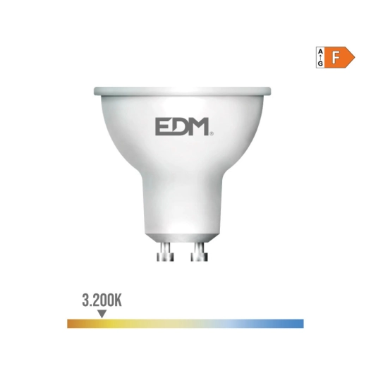 Ampoule Dichroïque Led Gu10 7w 550lm 3200k Lumière Chaude 45° Ø5x5,5cm Edm