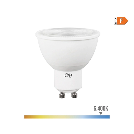 Ampoule Dichroïque Led Gu10 7w 550lm 6400k Lumière Froide 45° Ø5x5,5cm Edm