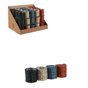 4 Panier Modèle Alexis De Couleur Variée Ø7cm X 7cm H.