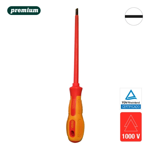 Tournevis Isolé Droit 3x125mm Dir4 Mota