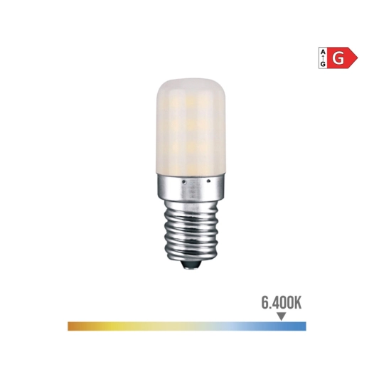 10 Ampoule Led Tubulaire E14 3w 300lm 6400k Lumière Froide Ø1.8x5.2cm Edm
