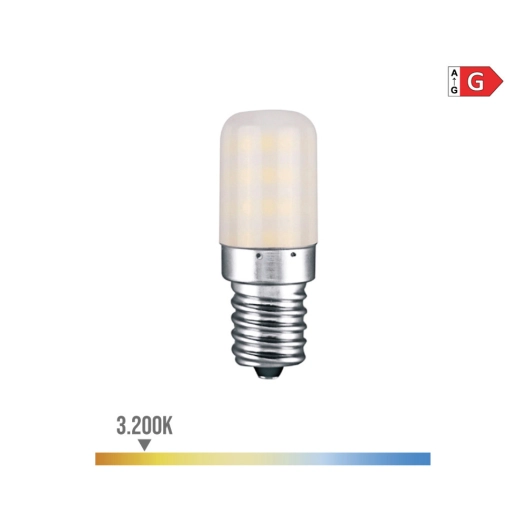 Ampoule Led Tubulaire E14 3w 300lm 3200k Lumière Chaude Ø1.8x5.2cm Edm