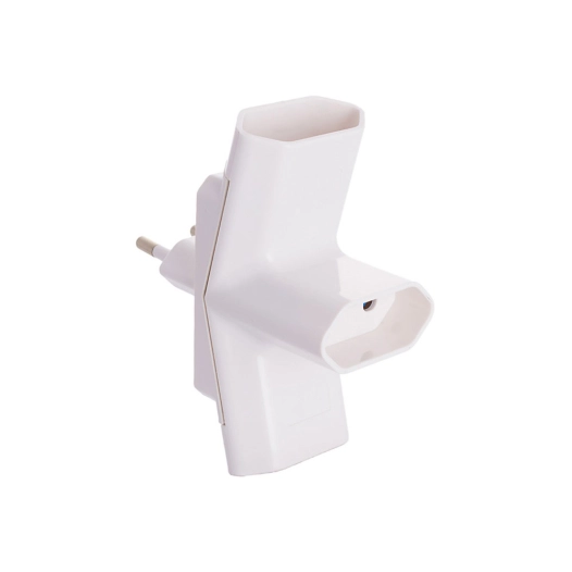 Adaptateur 3 Prises Bipolaire 10a 250v 4mm (5098EX) Solera