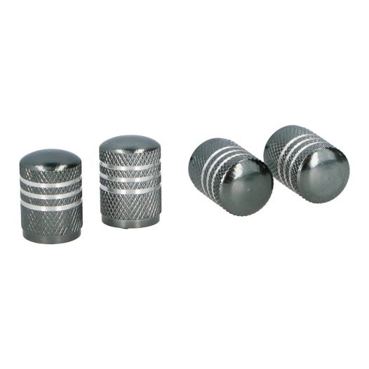 Set De 4 Bouchons De Valve De Pneu Gris