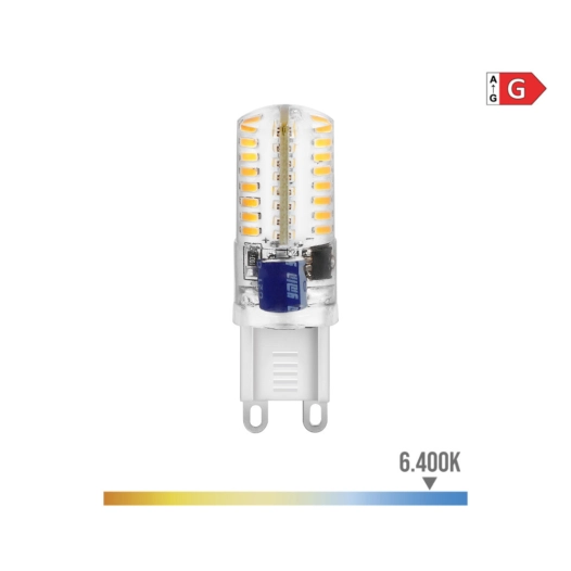 10 Ampoule Led G9 Silicone 2.5w 170lm 6400k Lumière Froide Ø1.6x5cm Edm
