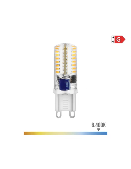 10 Ampoule Led G9 Silicone 2.5w 170lm 6400k Lumière Froide Ø1.6x5cm Edm