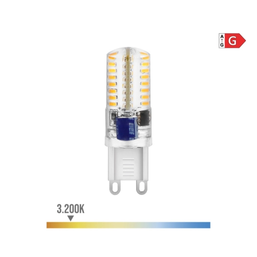 10 Ampoule Led G9 Silicone 2.5w 170lm 3200k Lumière Chaude Ø1.6x5cm Edm