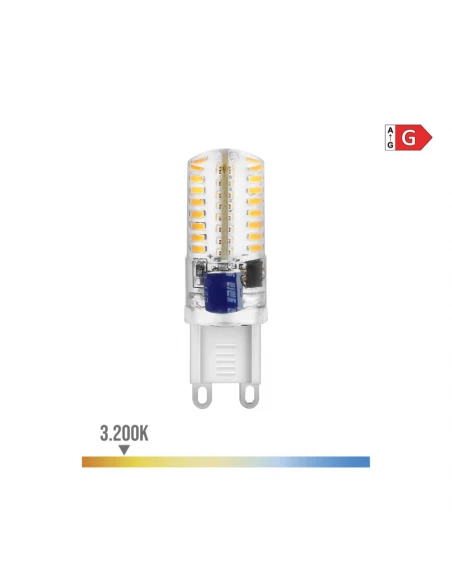10 Ampoule Led G9 Silicone 2.5w 170lm 3200k Lumière Chaude Ø1.6x5cm Edm