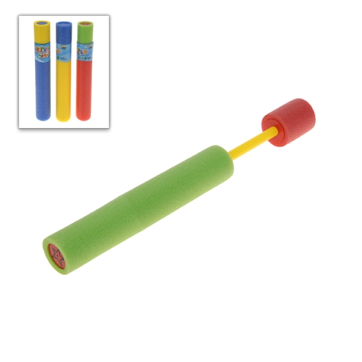 Pistolet A Eau Mousse Ø5x44,5cm Couleurs Assorties. Euro/U