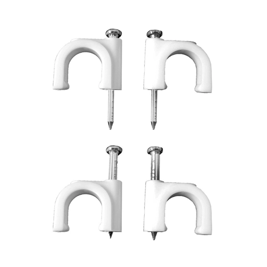 Agrafe Serre-Câble Blanche Pour Tuyau Tubulaire 2x0,75 N° 5 (BOÎTE100 U.)