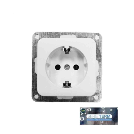 Prise Schucko T/Tl 16a Encastrable ''TERM'' Edm (SACHET Blister)