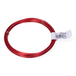 Pack 1 Unités Rouleau Fil Aluminium 1.5mm 5m Rouge