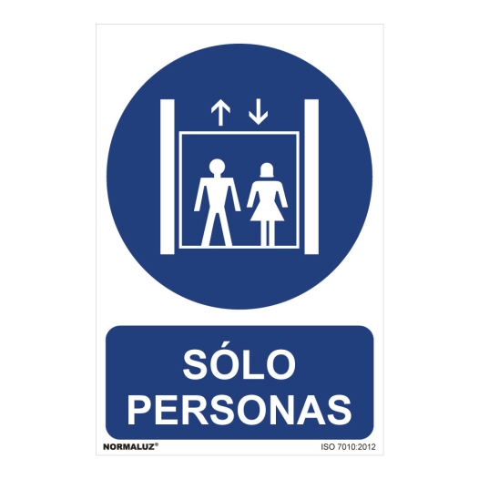 Panneau Utilisation Obligatoire ''SOLO Personas'' (PVC 0.7mm) 30x40cm