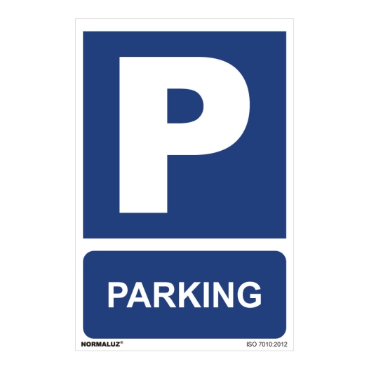 Panneau Utilisation Obligatoire ''PARKING'' (PVC 0.7mm) 30x40cm