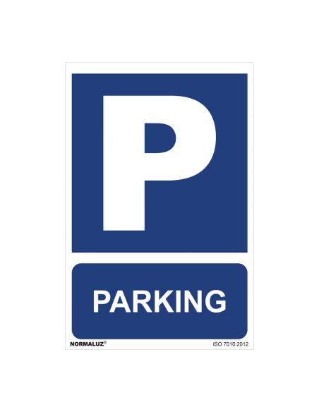 Panneau Utilisation Obligatoire ''PARKING'' (PVC 0.7mm) 30x40cm