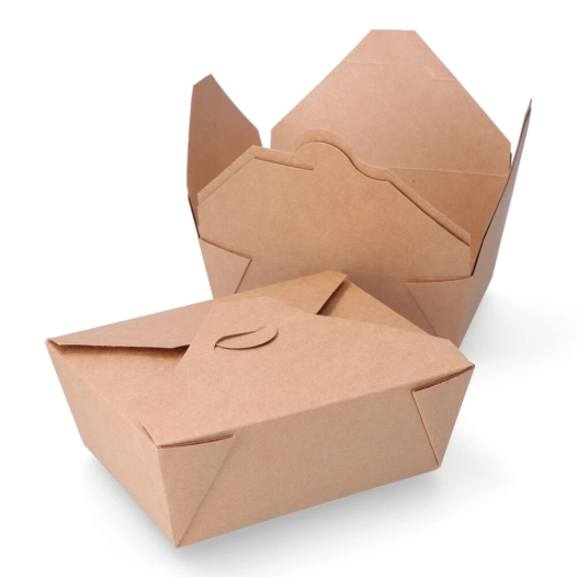 8 Boîte En Carton Biodégradable Pour Alimentation. 19,7x14x6,4cm (3UD)