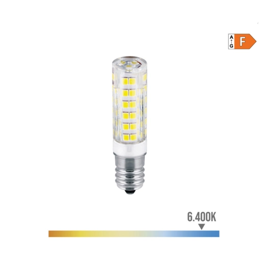 Ampoule Led Tubulaire E14 4.5w 450lm 6400k Lumière Froide Ø1.6x6.6cm Edm
