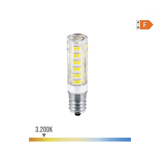 10 Ampoule Led Tubulaire E14 4.5w 450lm 3200k Lumière Chaude Ø1.6x6.6cm Edm