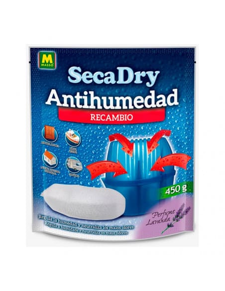 6 Rechange Secadry Anti-Humidité 450g 230010 Masso
