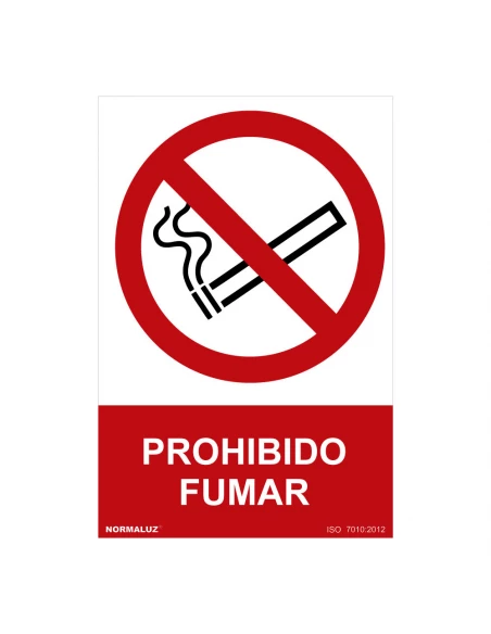 Panneau D'interdiction ''PROHIBIDO Fumar'' (PVC 0.7mm) 30x40cm