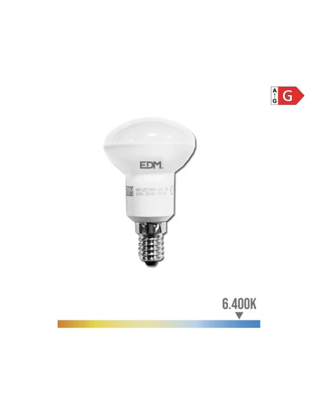 Ampoule Led Reflecteur R50 E14 5w 350lm 6400k Lumiere Froide Ø4,5x8cm Edm