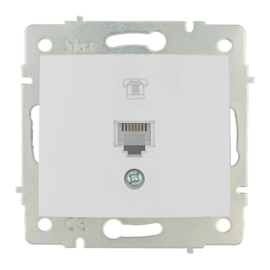 Prise Telephone Rj11 A Encastrer S.Europa Solera Erp84