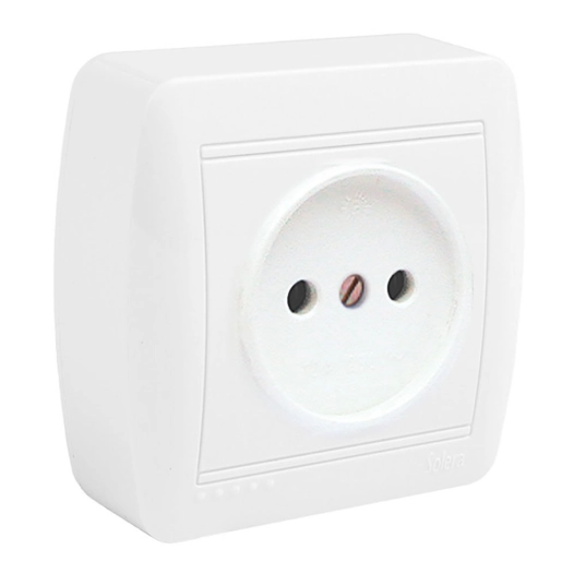 Base Fixe 2p Avec Obturateur Pour Reapprovisionnement 74x72x28mm. S. Mural Solera Mur07u