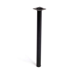 Pied Cylindrique En Acier Couleur Noire Mod. 401g. Dimensions Ø3x40cm 2-401g.400.03 Rei