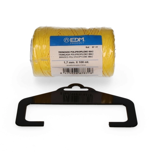 3 Bobine De Polypropylène Tressé 8842 100mts - Jaune Edm