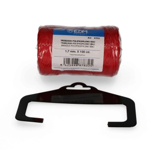 3 Bobine De Polypropylène Tressé 8842 100mts - Rouge Edm