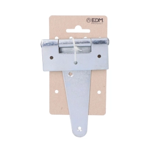 3 Charnière Blister T 100 X 75 Hº Acier Zing Blanc Sur Carton Suspendu Edm