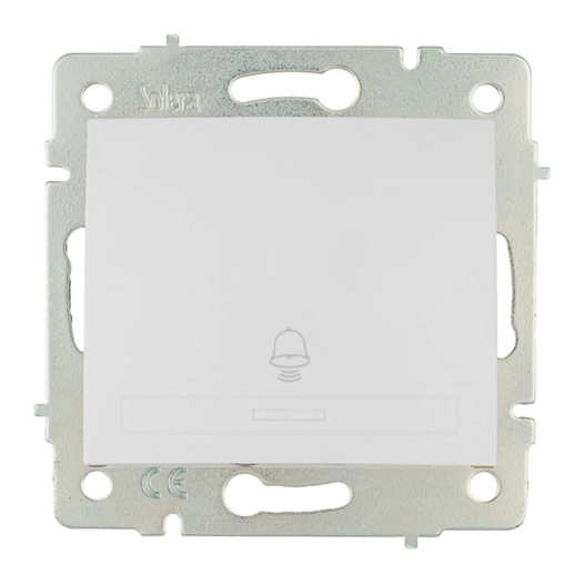 Bouton Poussoir Sonnette 10a 250v S.Europa Solera Erp03qc