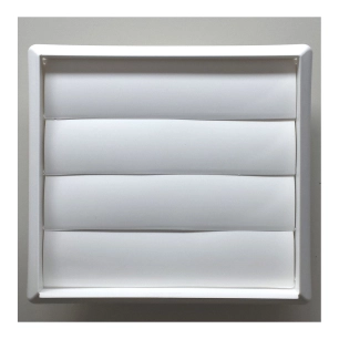 3 Grille De Ventilation Pvc Tube Ø120mm O 16,5x18,5cm Avec Plaques Mobiles