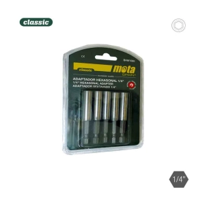 Lot 5 Adaptateur Hexagonal Magnétique 1-4 10x60 5p. Bam1060 Mota