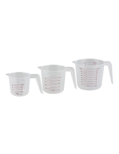 Jeu De 3 Carafes Graduées De 250ml/500ml/1l