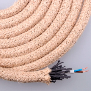 Cable De Corde De Jute Ronde 2x0.75mm 20m Euro/M