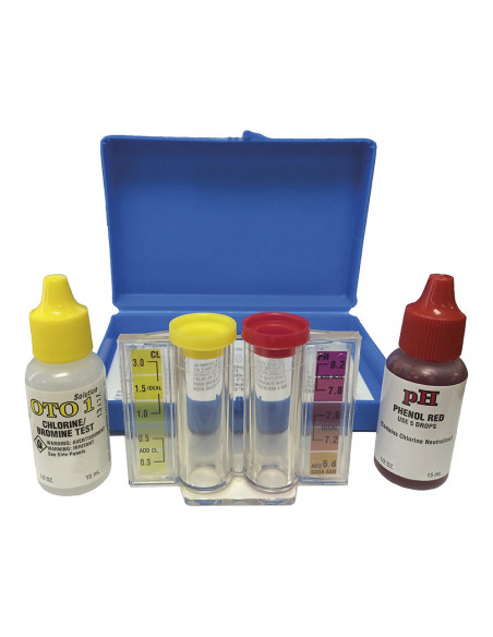 Kit De Test Pour Piscines Chlore - Ph- Alcalinité Edm