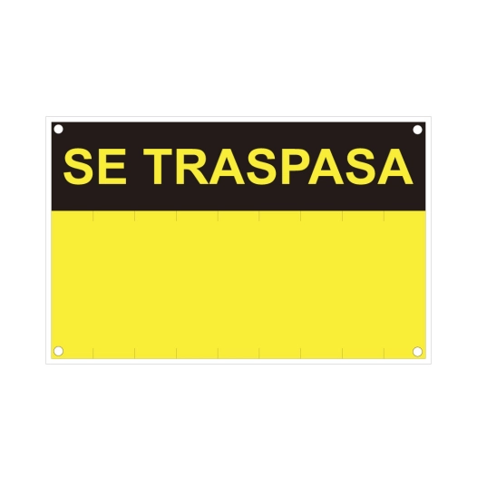 Se Traspasa (PVC 0.4mm) 35x45cm