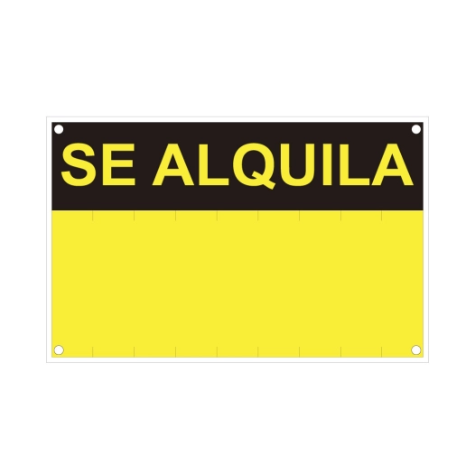 Se Alquila (PVC 0.4mm) 45x70cm