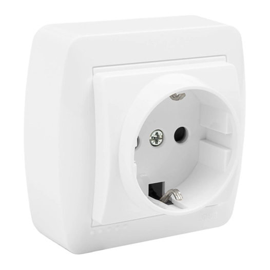 Base Bipolaire Avec Prise De Terre Laterale 74x72x42mm. S. Mural Solera Mur60u