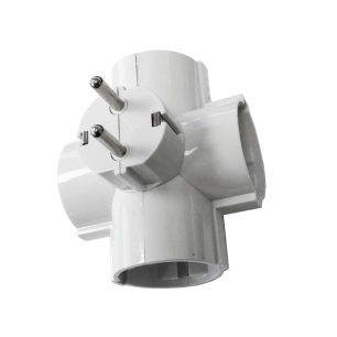 Fiche 4 Prises T/Tl Sorties Laterales Sous Emballage 16a 250v 4,8mm