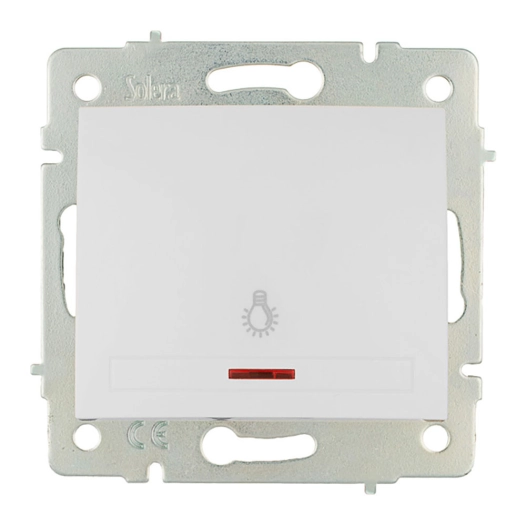 Bouton Poussoir Lumineux 10a 250v S.Europa Solera Erp04ilqc